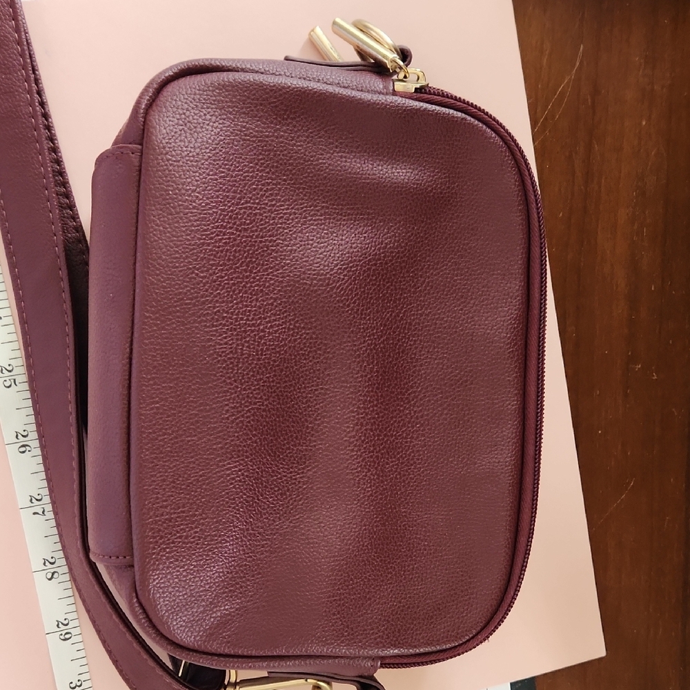 Thirty-One Brown Crossbody Bag with Structured Design